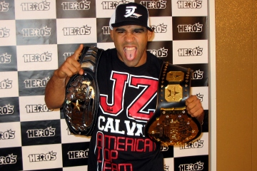 HERO'S] 2連覇のJ.Z.カルバン、PRIDE王者・五味との対戦を熱望
