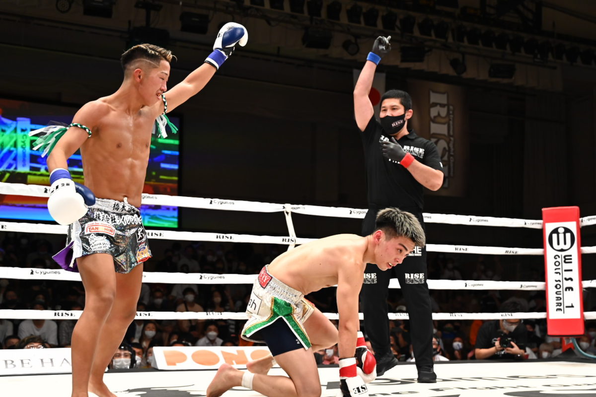 RISE 8.28 後楽園ホール(レポ):花岡竜、政所仁にTKO勝ちし大崎一貴×風音の勝者とのスーパーフライ級王座戦熱望。門口佳佑がフェザー級 ...